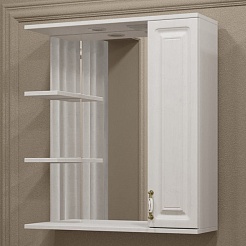 Stella Polare Зеркальный шкаф Кармела 85/С ольха белая – фотография-5